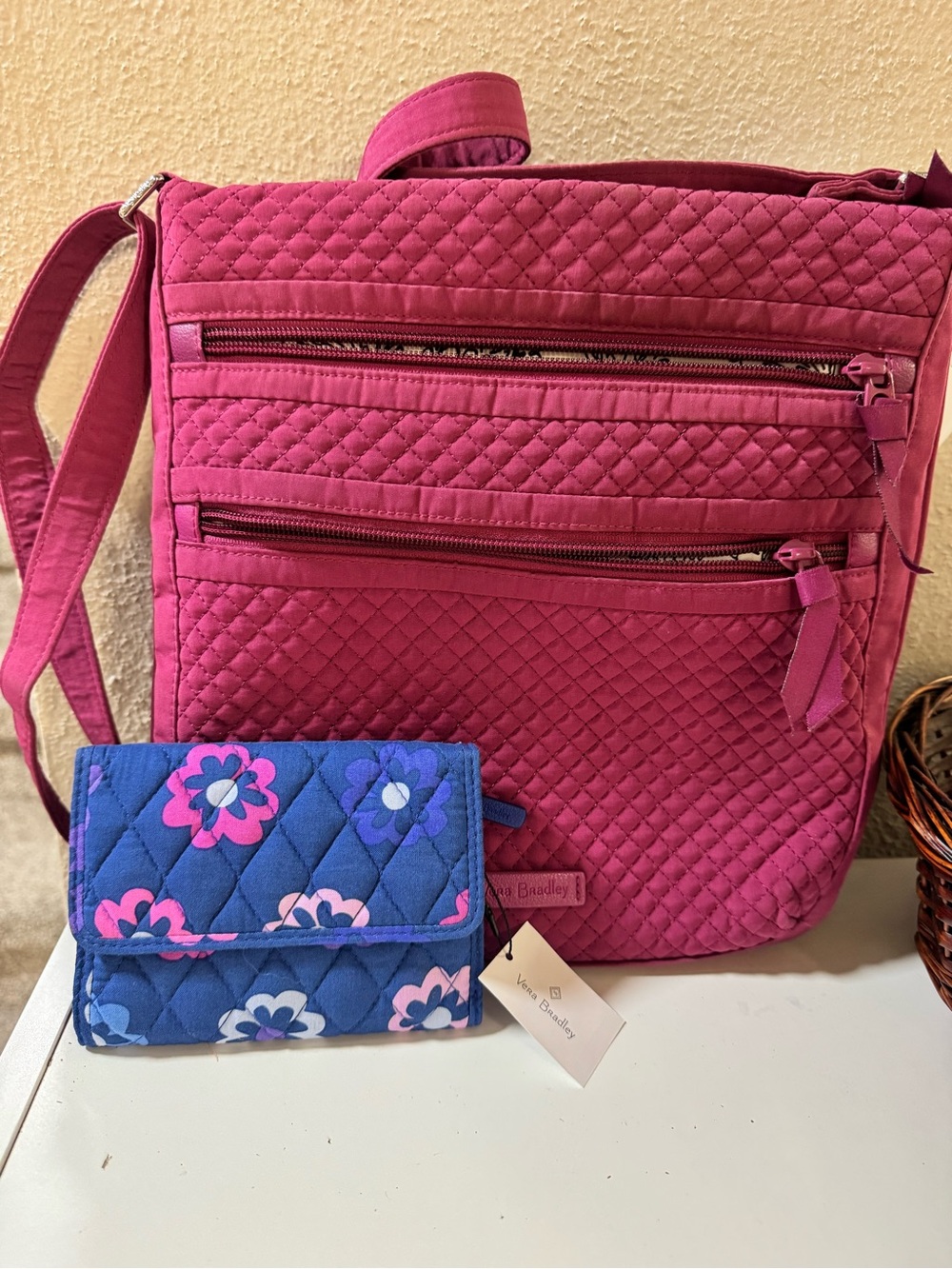 Vera Bradley Crossbody Bag with BNWT Wallet